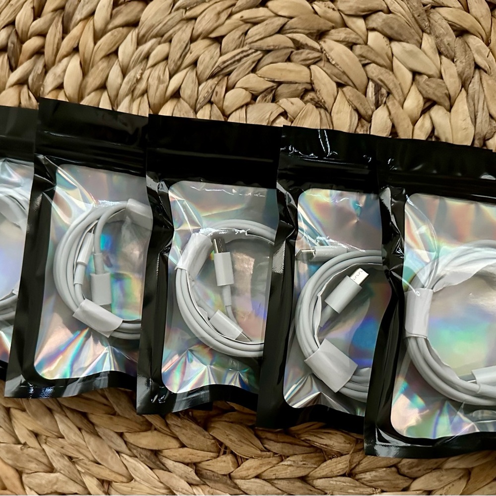 IPhone 17 16 15 Pro Max USB-C to USB-C Cable Fast Charger lot 5 piece 6ft 200mm